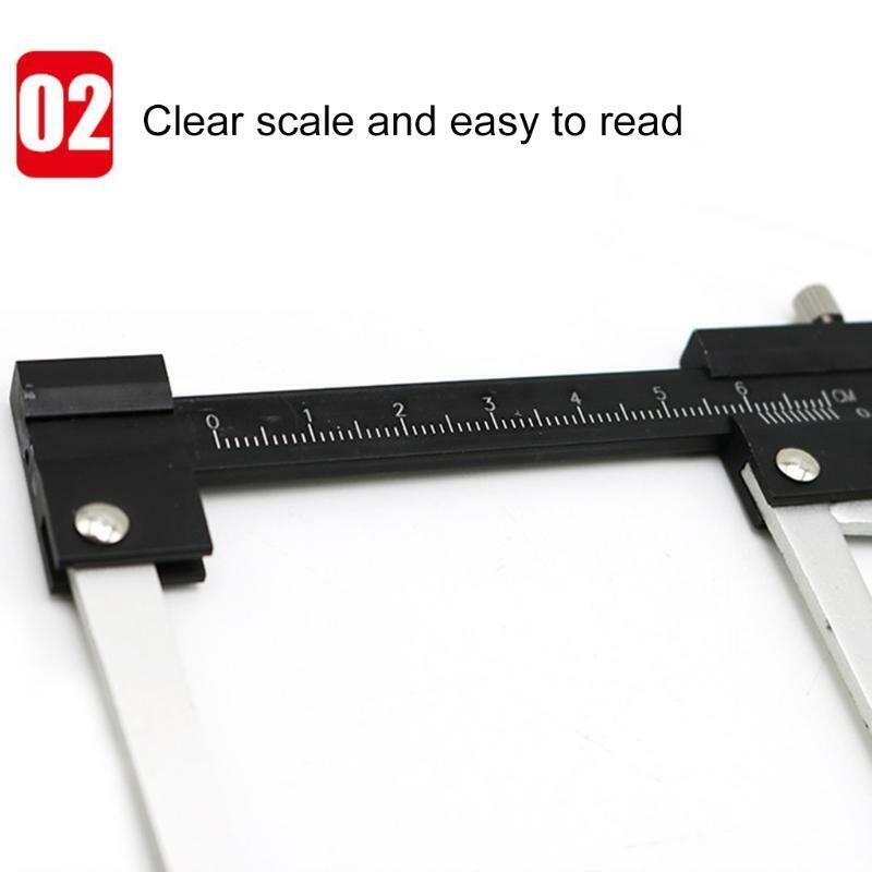 Aluminum Brake Disc Caliper + Tire Tread Depth Gauge Measure Tool Thickness Rule