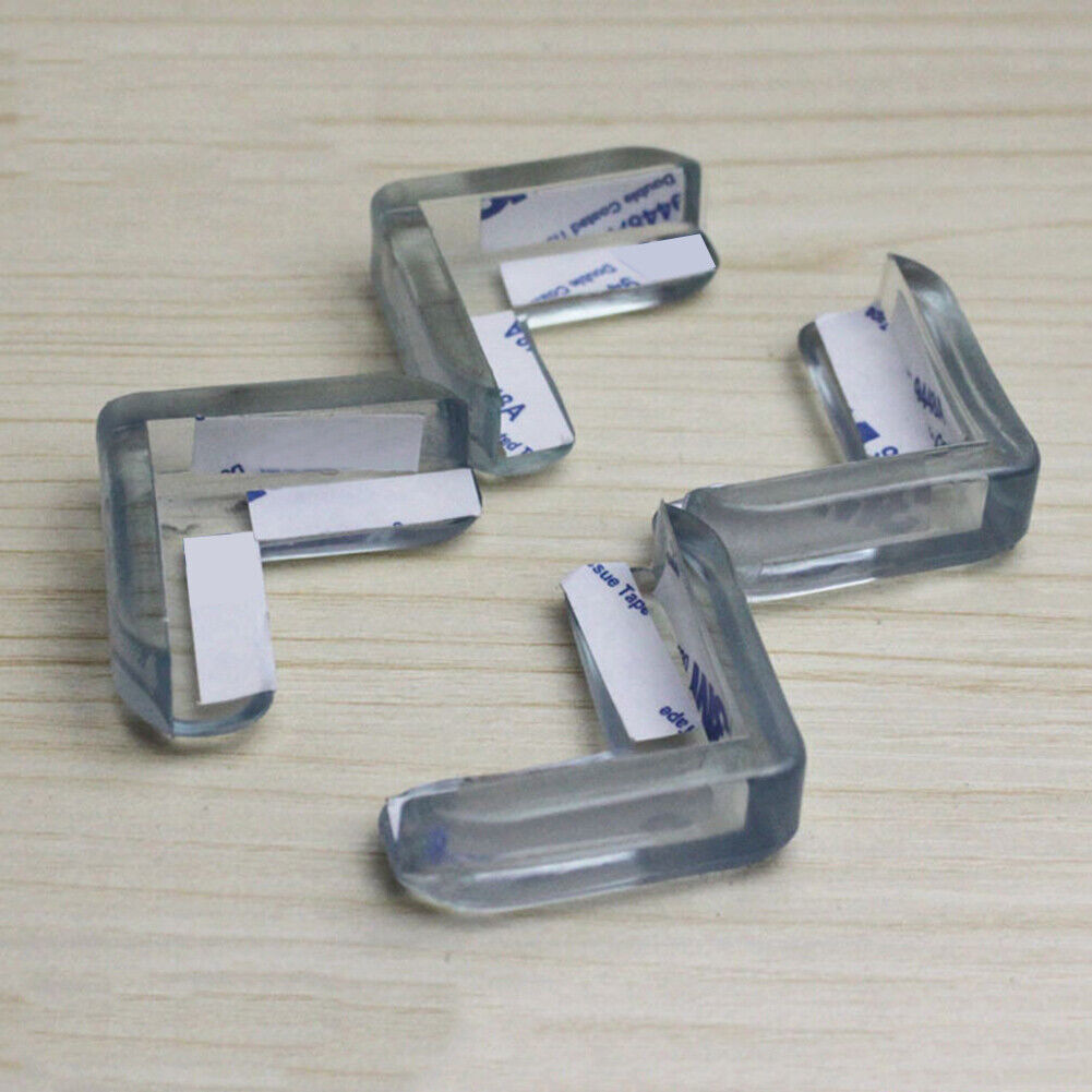 4pcs Clear Baby Safety Protector Table Furniture Corner Protection Bumper