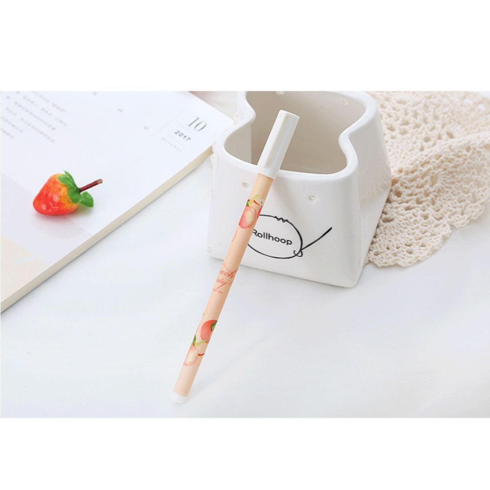 Gifts School Cute Office Supplies Student Peach Pattern Stationery Gel Pen