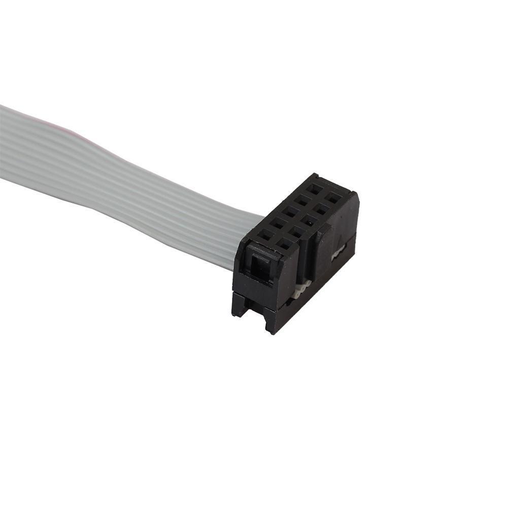 2-Port Serial RS232 DB9 Male COM Port to IDC 10pin Cable w/ Bracket