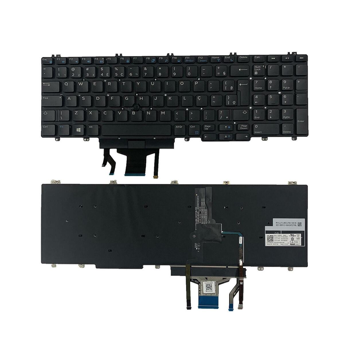 Laptop Keyboard Brazilian Layout w/ Backlit for  7530 7730