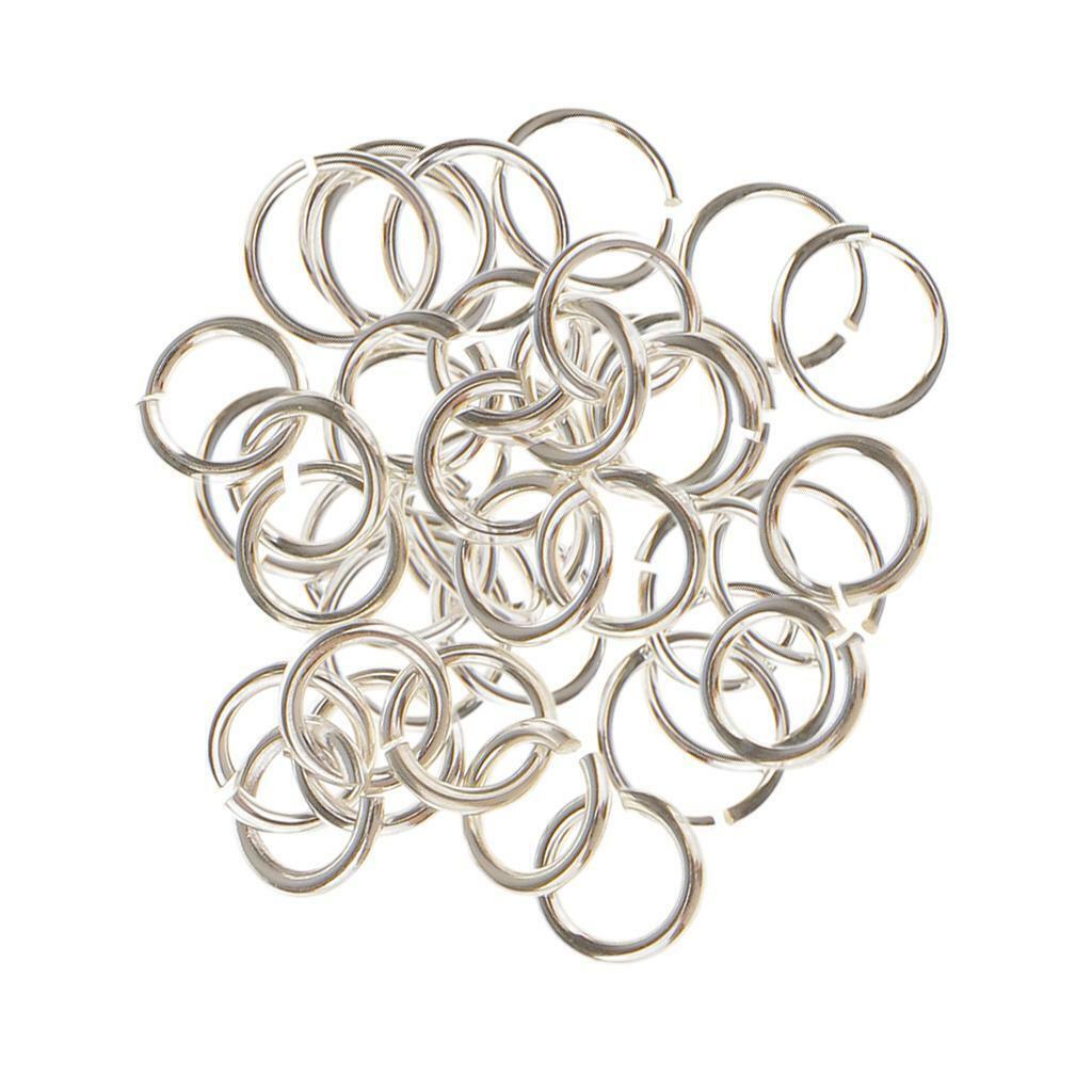 40 Piece 925 Sterling  Jump Rings Split Rings Jewelry Making Connector