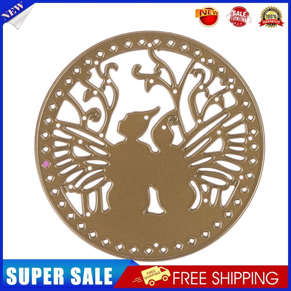 Circle Shape DIY Metal Scrapbook Embossing Cutting Die Stencil Craft Decor
