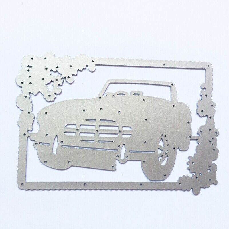 Car Metal Cutting Dies Stencil DIY Scrapbooking Album Paper Template 12.2*8.3CM