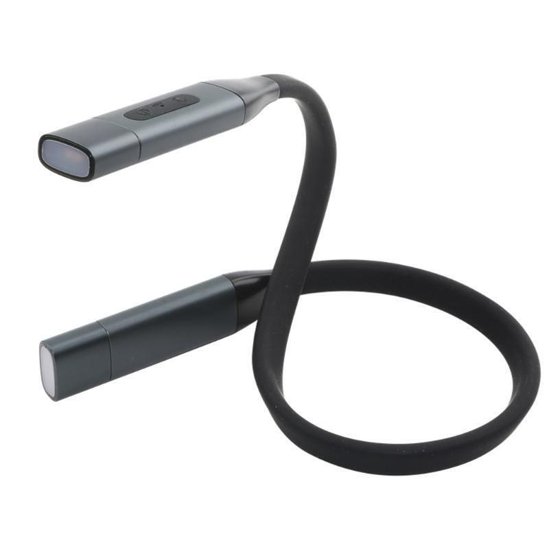 2 Flexible Soft Silicone Arms Neck Reading Light Comfortable for Bookworms Craft
