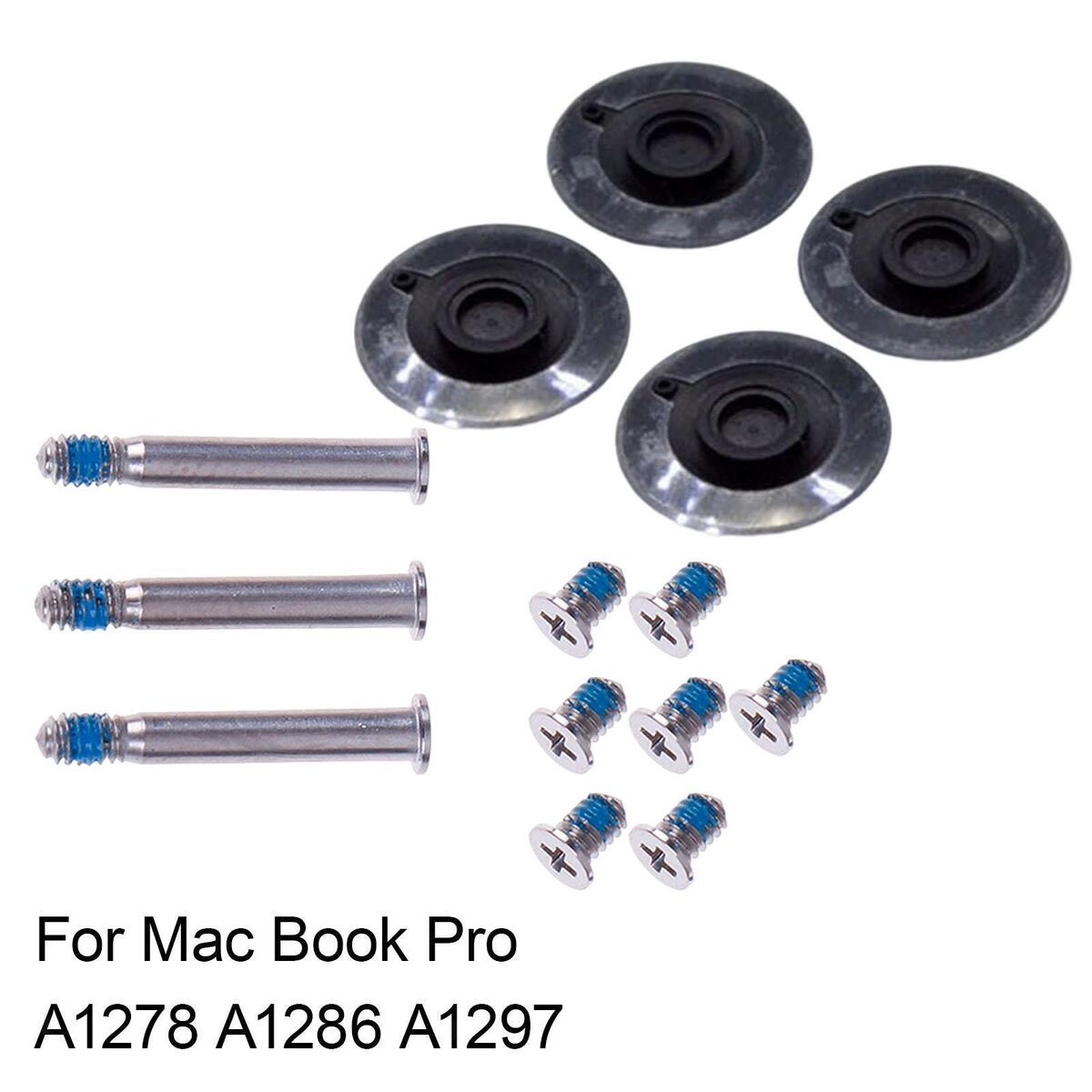 4Pcs Bottom Rubber Feet with Screws Kit Sticky Non-Slip Repair Replacement for