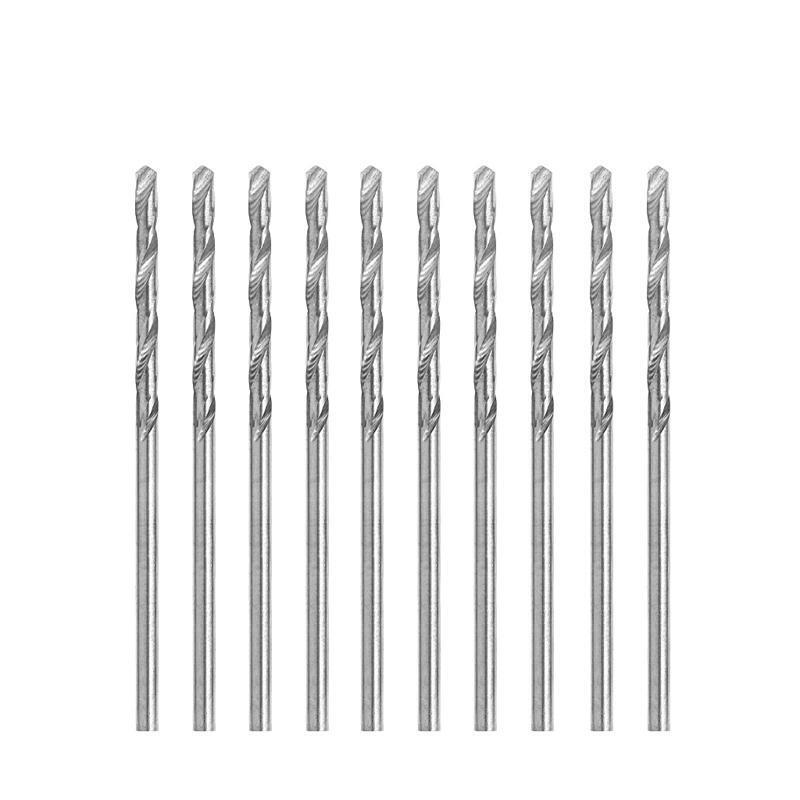 Multifunction 10 Pcs Tiny Micro HSS 2.4mm Straight Shank Twist Drilling Bit