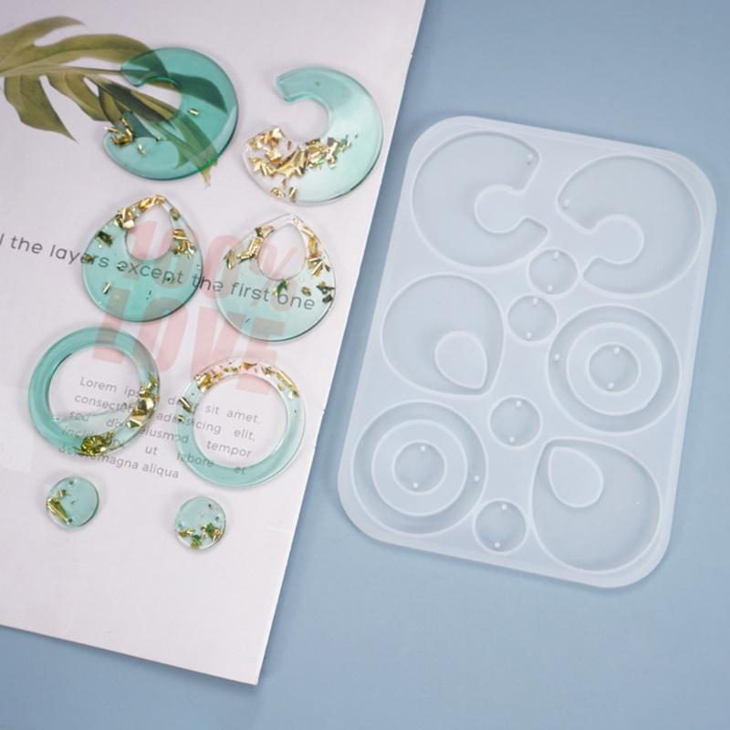 DIY Craft Decoration Mold Keychain Mold Earrings Keychain Danglers Silicone Mold