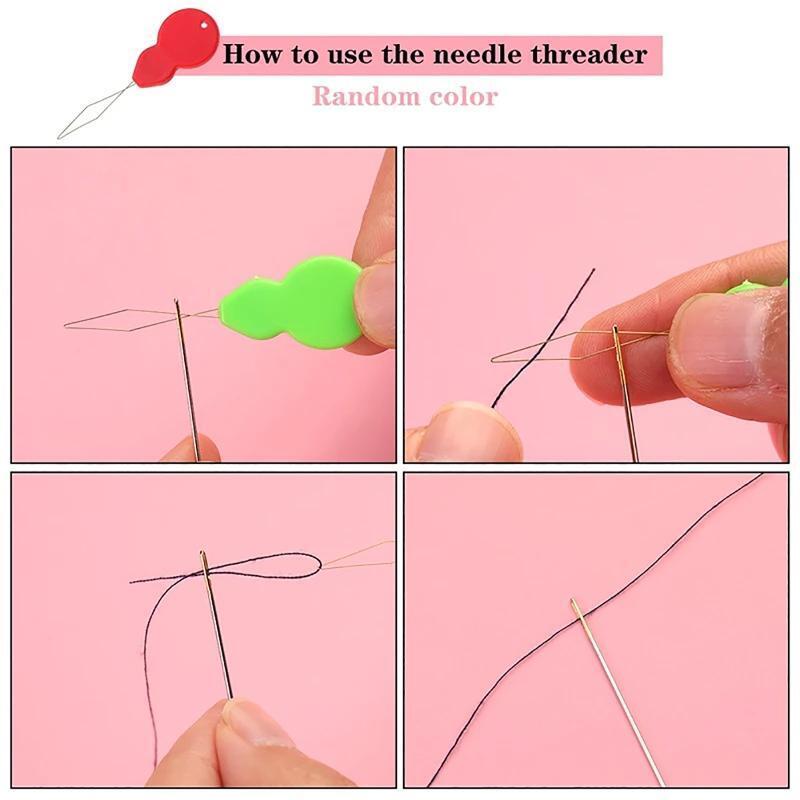 Sewing Tool Kit Threaders Thread Cutters Fingertip Thimble Finger Protectors Kit
