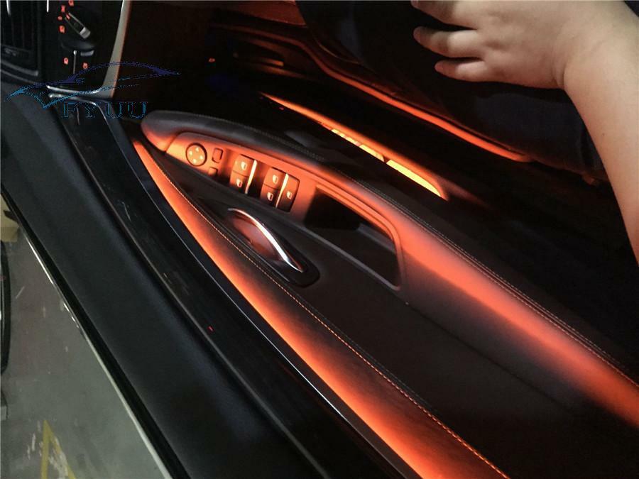 2 Colors Interior Led Ambient Door Light Stripes Atmosphere Lamp For BMW F10 F11