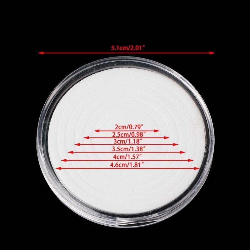 Round Coin Storage Box with Replacement  Inner Pad Adjustable Gasket