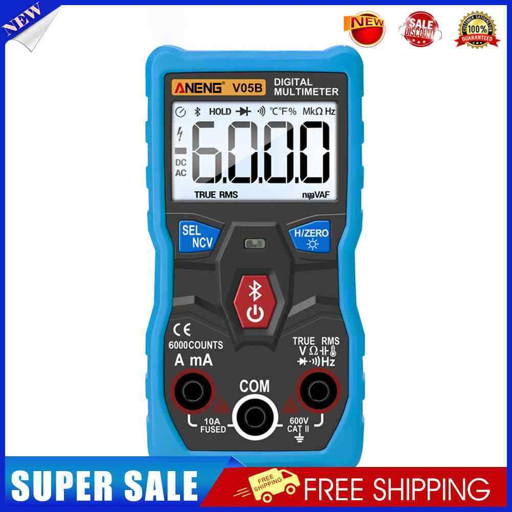 Digital Bluetooth-compatible Multimeter True RMS Auto Range DC/AC Voltage M