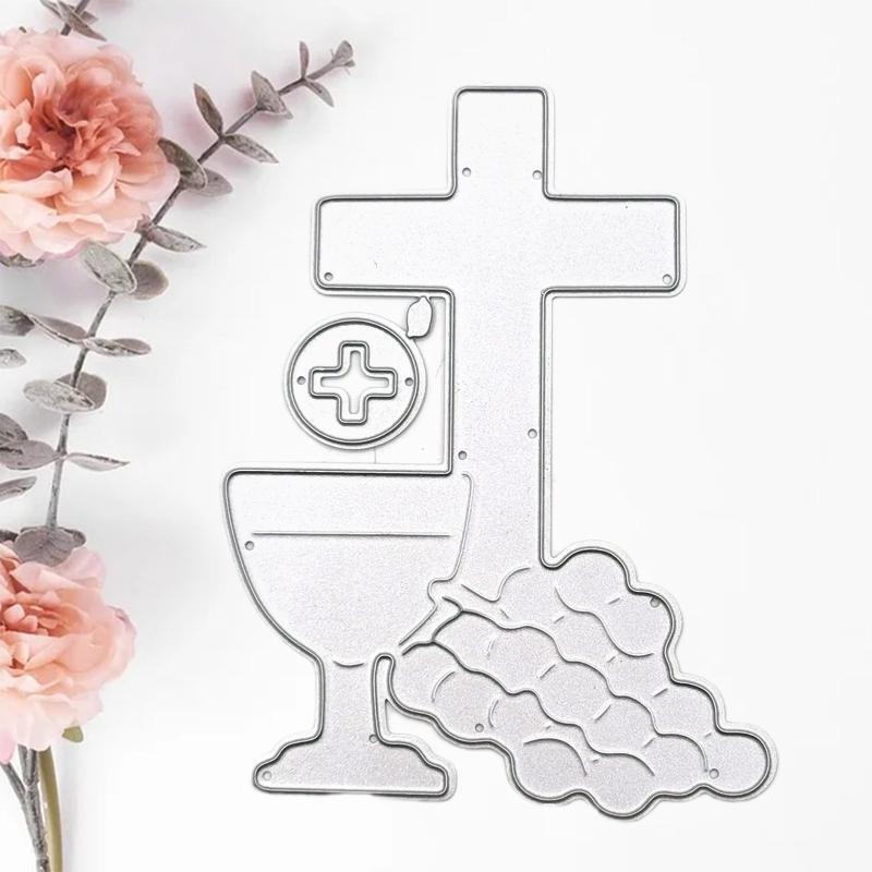 Cross Cup Metal Cutting Dies Stencil Scrapbooking DIY Album Stamp Paper Emboss