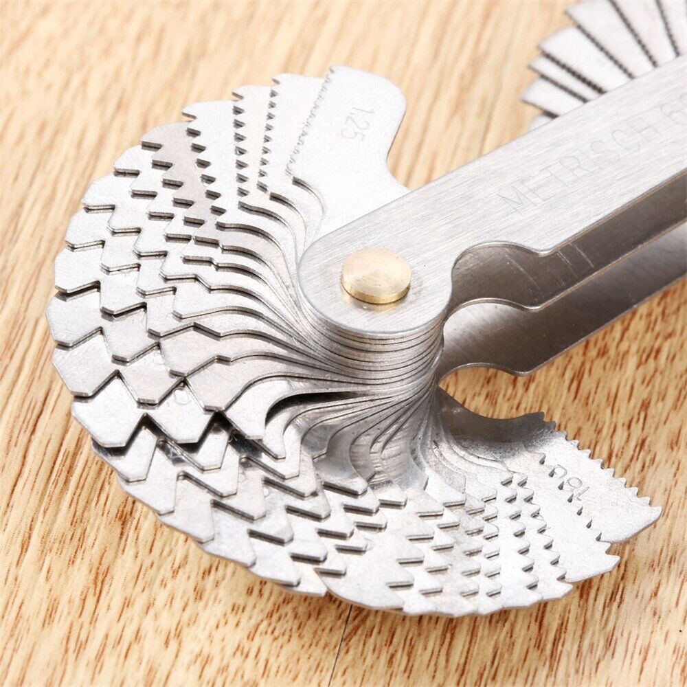 55&60° Metalworking Tooling Screw Pitch Center Gauge Business Inspection Measure