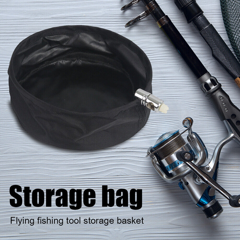 Fly Fishing Tool Storage Basket Durable Fishing Waste Pouch Trash Holder