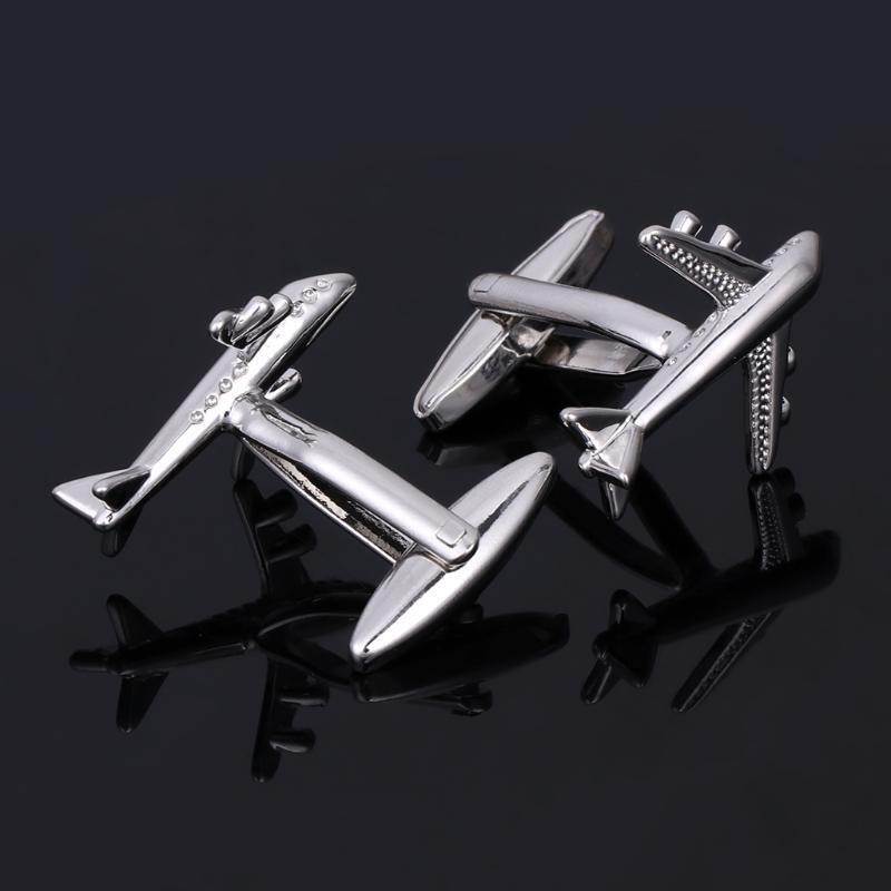 Novelty Airplane Wedding Party Suit Shirt Men's Cufflinks Cuff Links Jewelry New