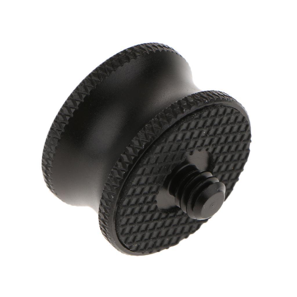 1/4 to 3/8inch Male Screw to Female Adapter   Converter for Tripod Black