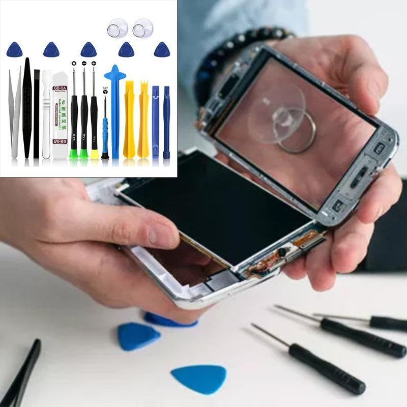 21Pc Professional Electronics DIY Opening Pry Tool Repair Kit with Metal Spudger