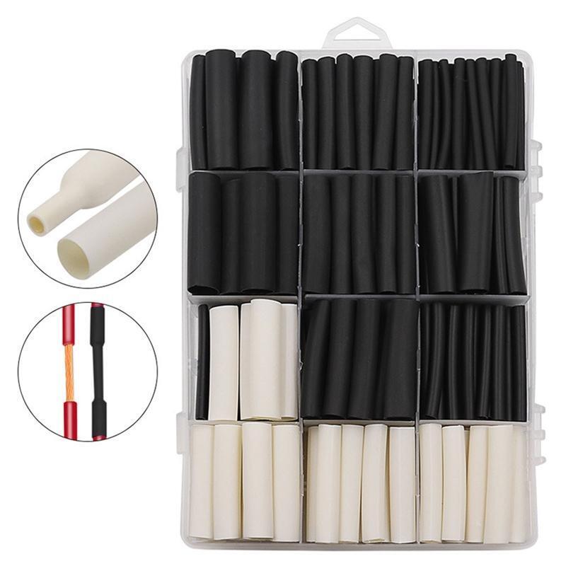 320 Pieces Heat Shrink Tube Kit Insulation Sleeving Wire Shrink Wrap with Box