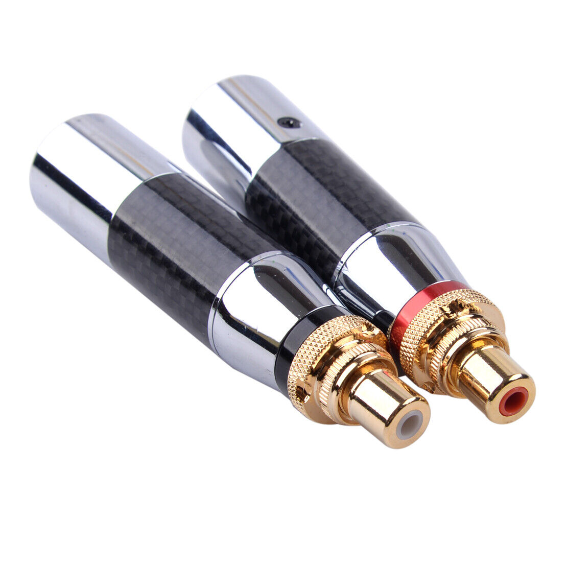 2x XLR Male To RCA Female Audio Microphone Cable Socket Adapter Connector li