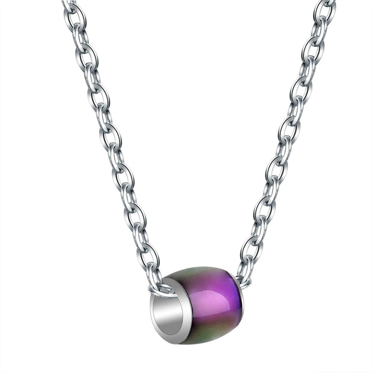 Temperature Sensing Pendant Necklace Jewelry Gift Romantic for Anniversary