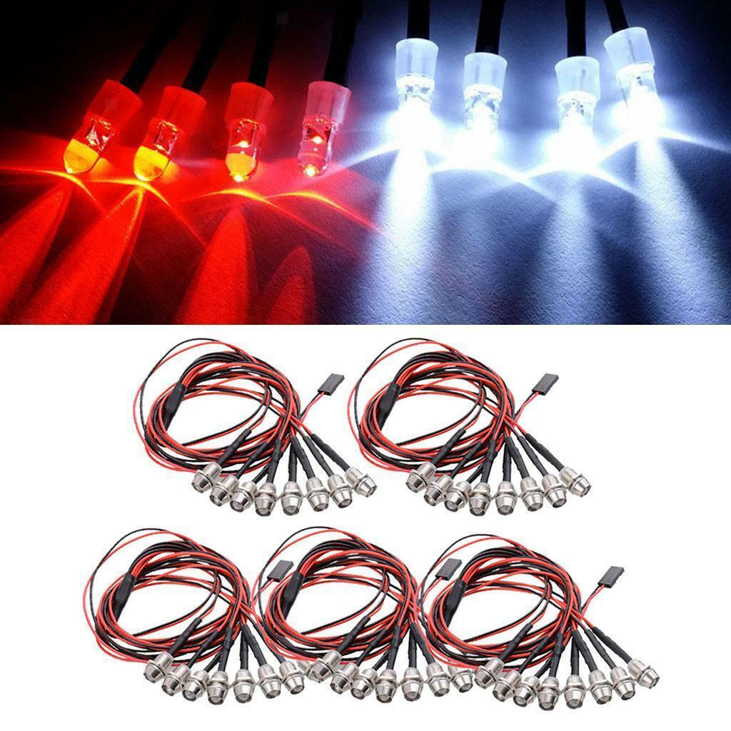 40pcs LED Lights Headlights /5 1/8 1/10 1/12 1/16  Car Truck
