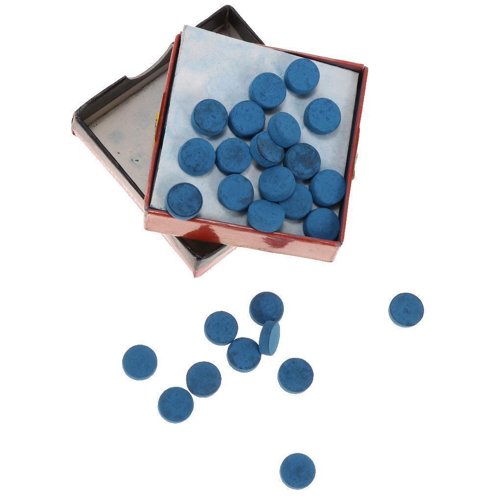 50Piece Billiard Pool Cue Tips Cue Pool Stick Replacement Tips with Box 9mm