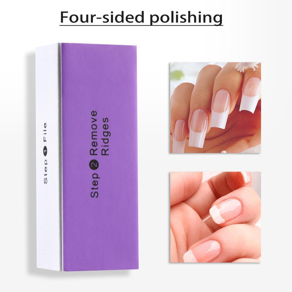 4 Way Strip Dead Skin Remover Nail Sanding Block Nail Buffer File Manicure Tool