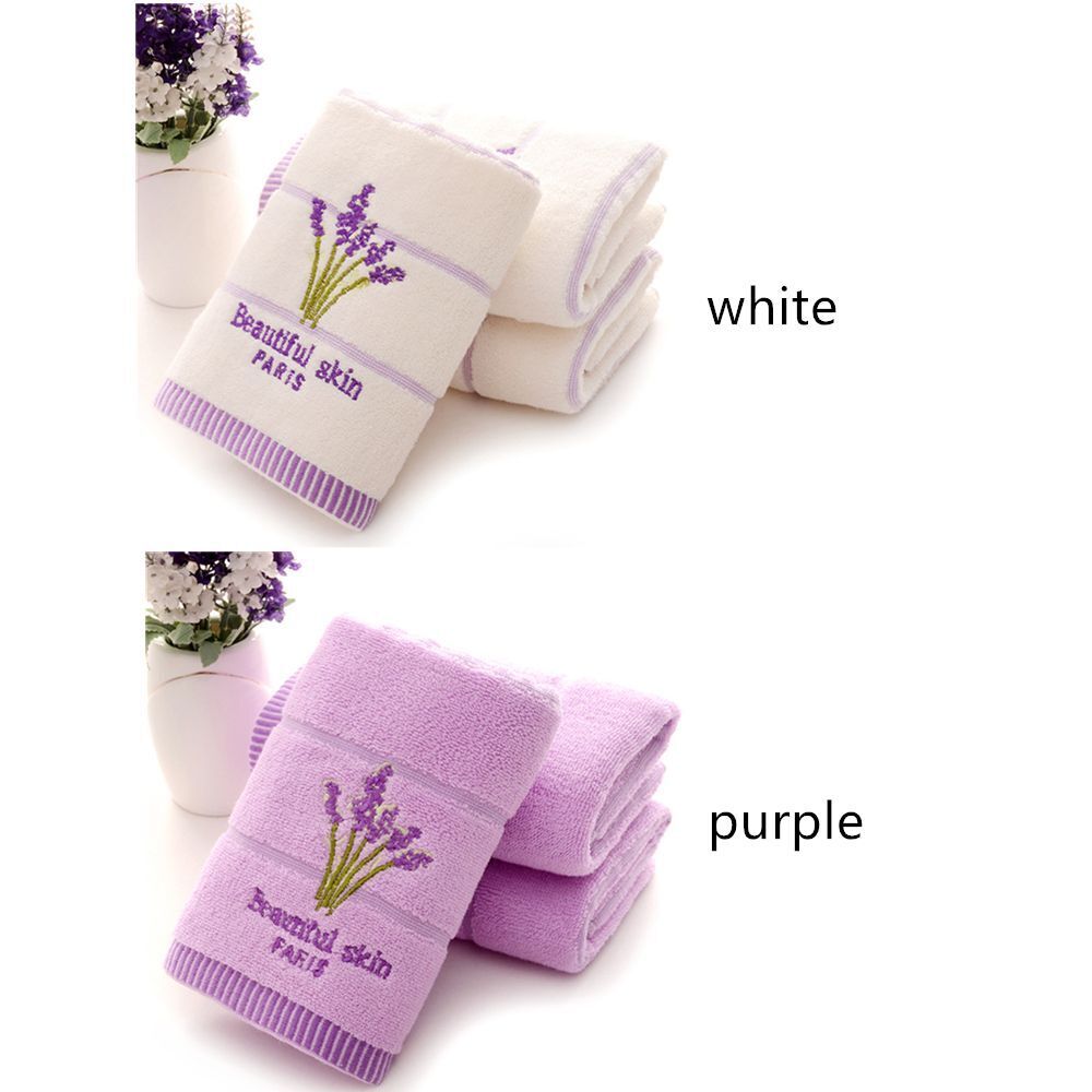 Quality Soft Face Towel Hand Towel Towel Embroidered Towels Lavender Bath Towel