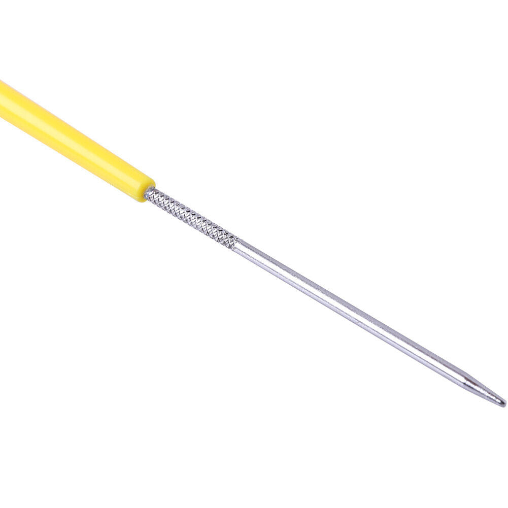Double Sided Hair Edge Brushes Comb Pin Tail Hair Styling Tool (Yellow)