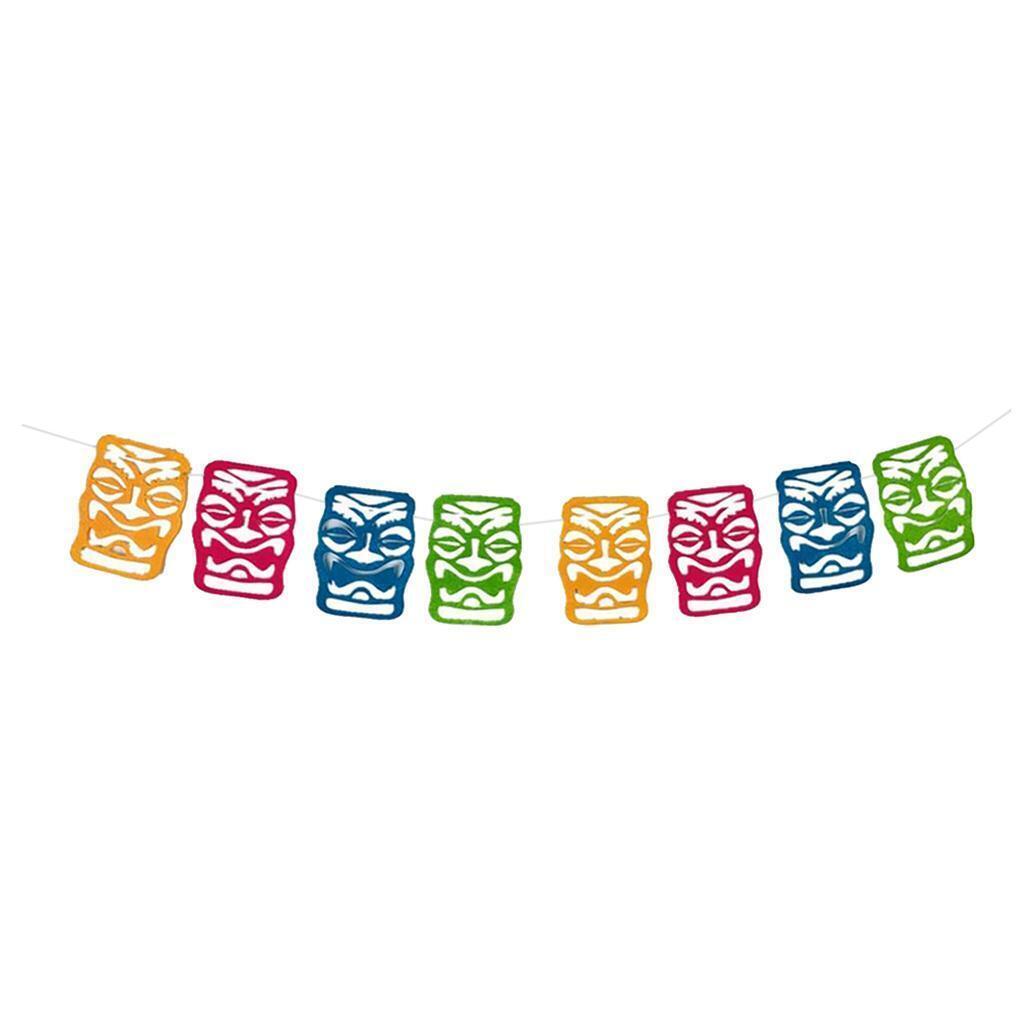Hawai Bunting Non-Woven Fabric Banner Garland Luau Party Ornaments Favor