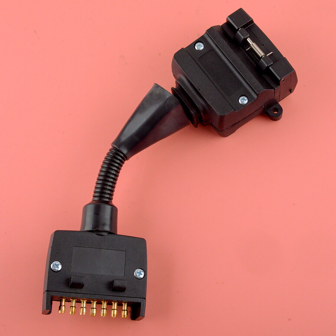 Trailer Adapter Plug Flat 7 Pin Male to 12 Pin Way Female Connector Truck Car RV