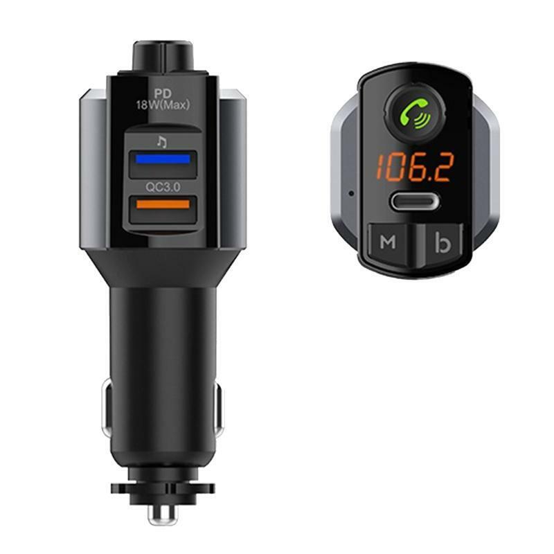 Bluetooth-compatible5.0 Car MP3 Player Handfree Call USB Car Chargers for Phone