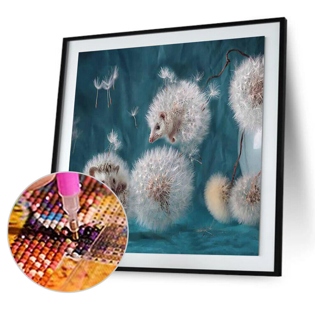 Dandelion Hedgehog 5D Full Drill DIY Diamond Painting Cross Stitch Decor