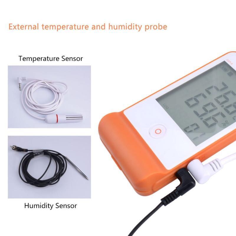 USB GSP-6 Temperature and Humidity Data Logger High Precision Probe Smart Alarm