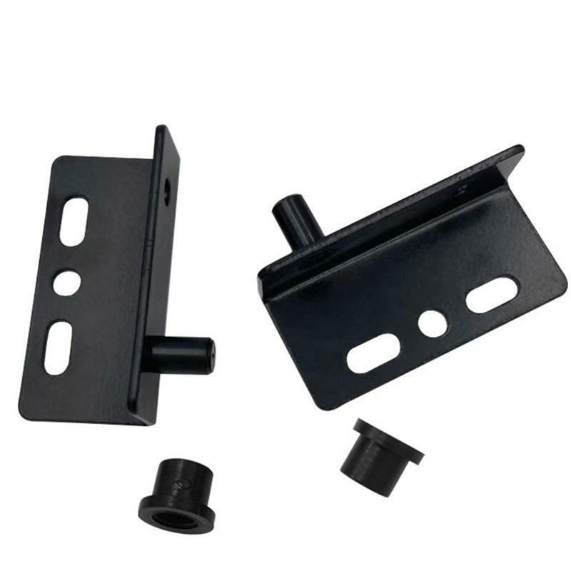 2 Pieces/Lot Black Furniture Cabinet Pivot Door Hinge Hinges With Bushing Flap