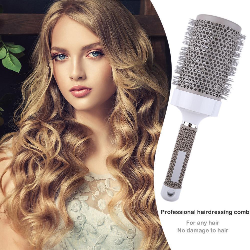 Pro Hair Brush High Temperature Resistant Ceramic Iron Round Comb (65mm)