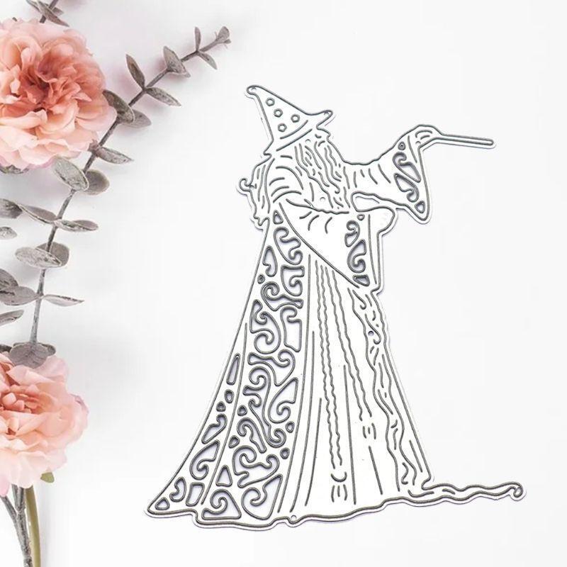 Halloween Wizard DIY Handicrafts Cutting Dies Metal Cutting Stencils for Stamp