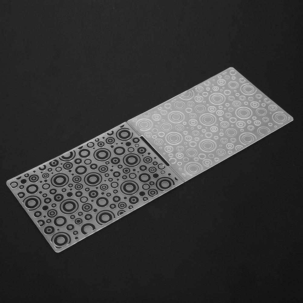 1pc Jingling Bell Plastic Embossing Folder Template For Scrapbooking DIY