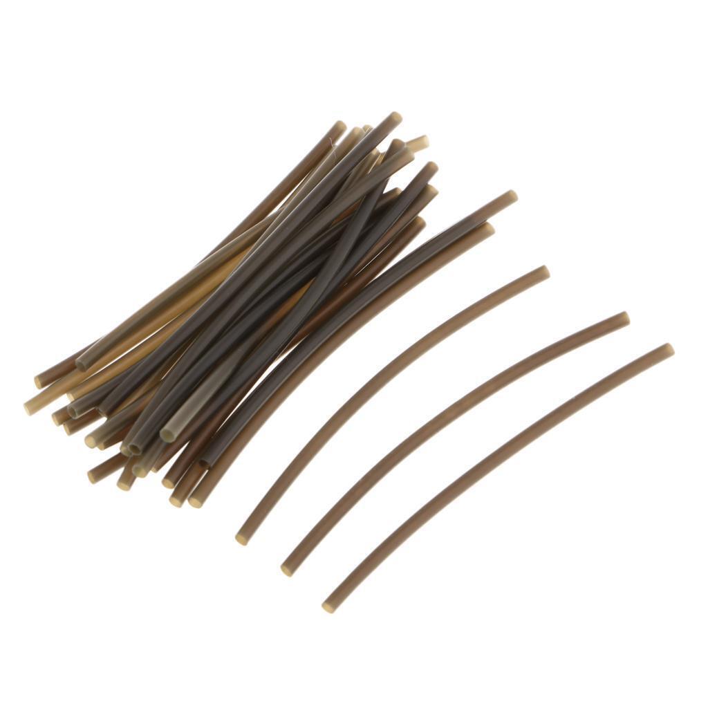 50x Heat Shrink Rig Tube Carp Hair Rigs Fishing Hook Sleeves Pipe