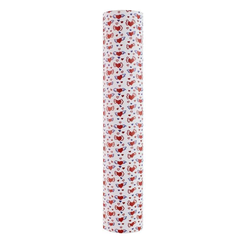 10 Pcs/Set Valentine Faux Leather Sheets Single-sided Printing Leather Fabric