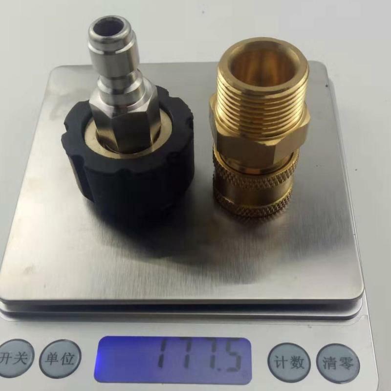 Heavy Duty Pressure Washer Hose Adapter Male Female Head Outside 22 Imside 17