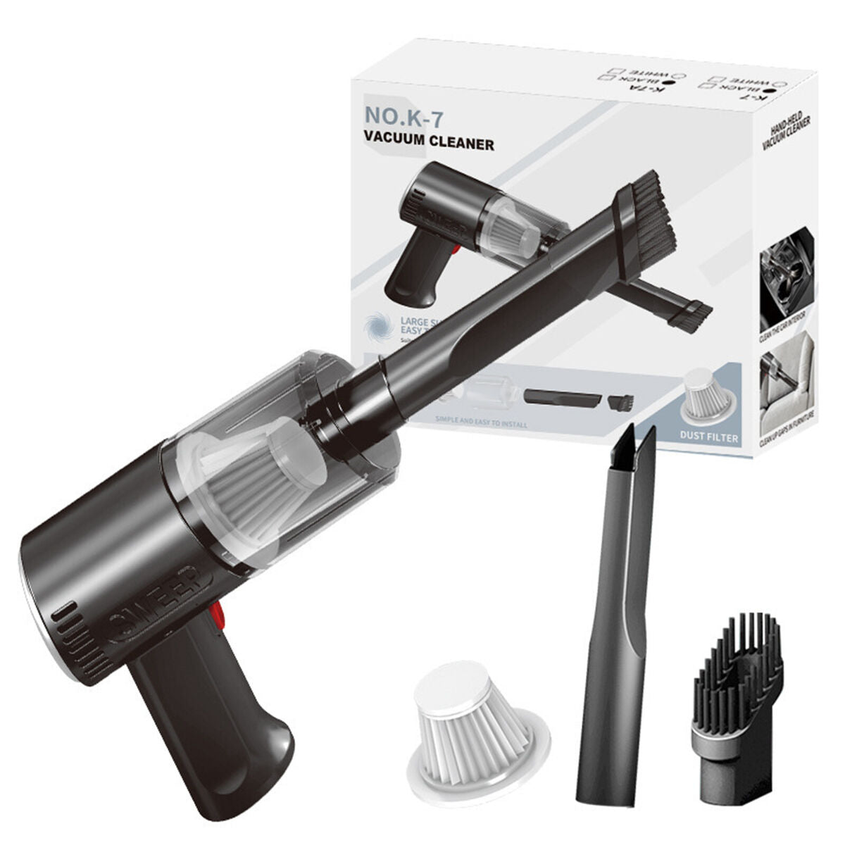 Handheld Car Vacuum Cleaner Portable Cordless Vacuum for Car (Wireless)