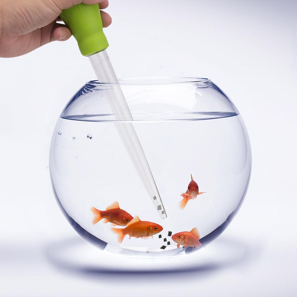 Manual Suction Pipe Pump Aquarium Fish Tank Siphon Cleaning Tools (Green)