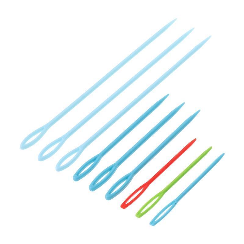 Plastic Sewing Needles Set of 9 Beginner Starter Mother Projects Crafts