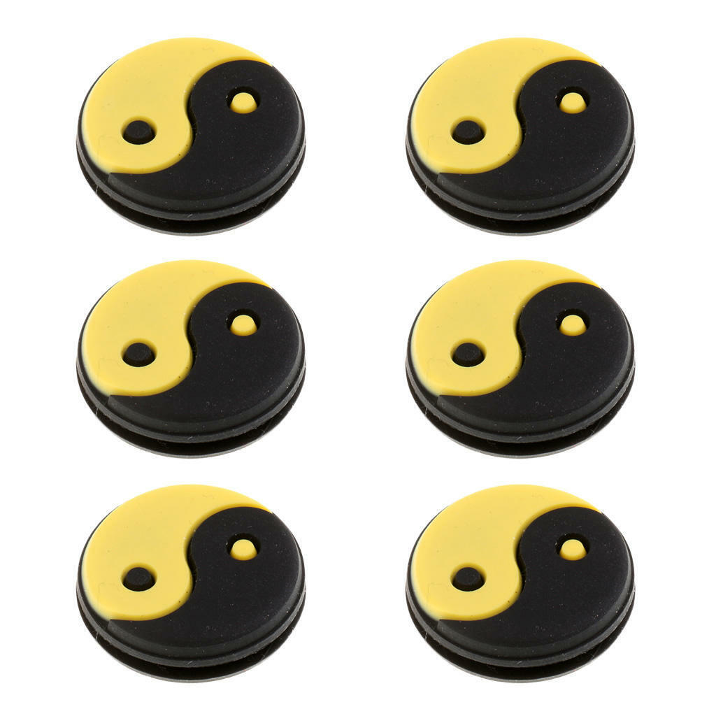 18Pcs Yin and Yang Tennis Racquet Vibration Dampener Damper Shock Absorber