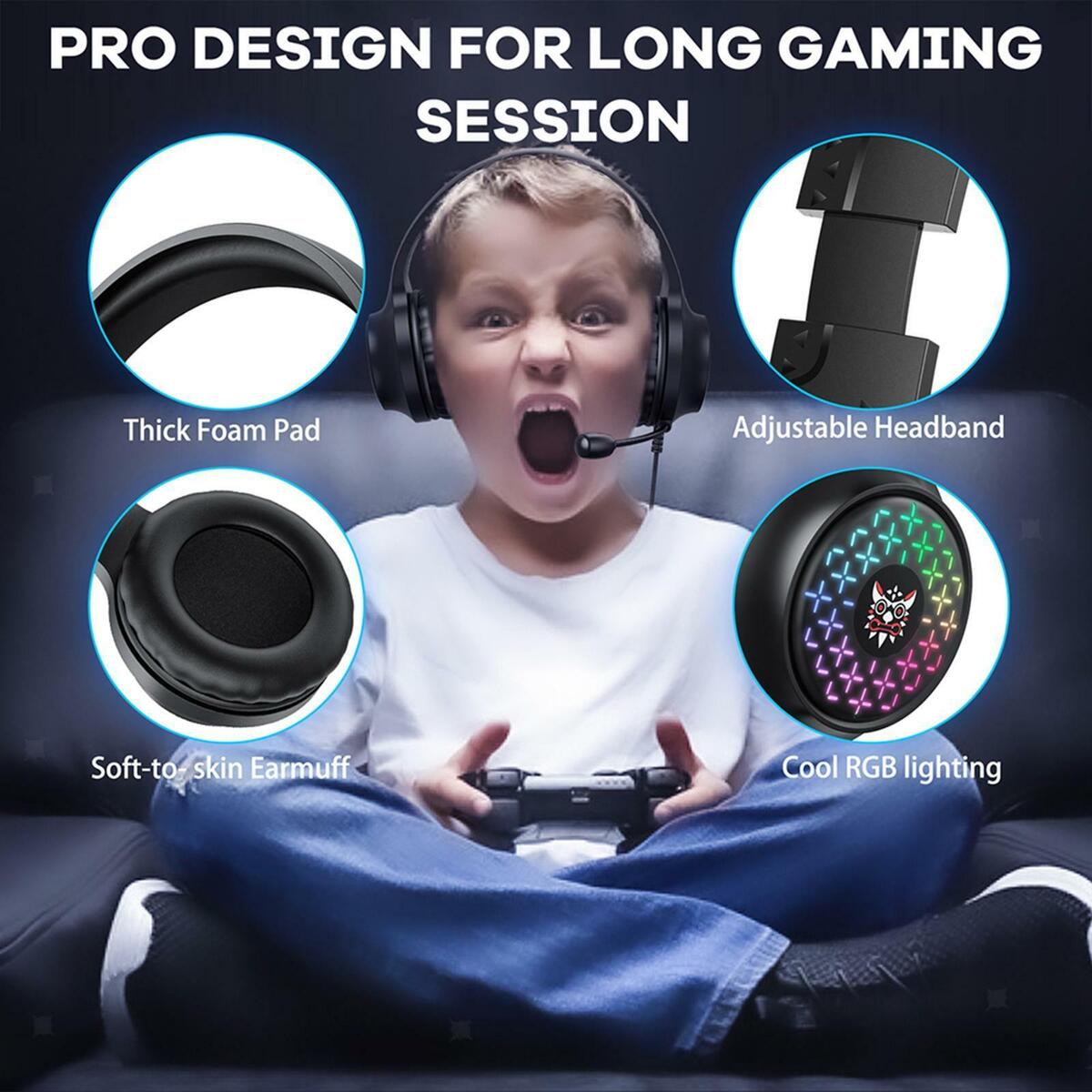 RGB Gaming Headset Eating Chicken for Workout  Phones Gym Running