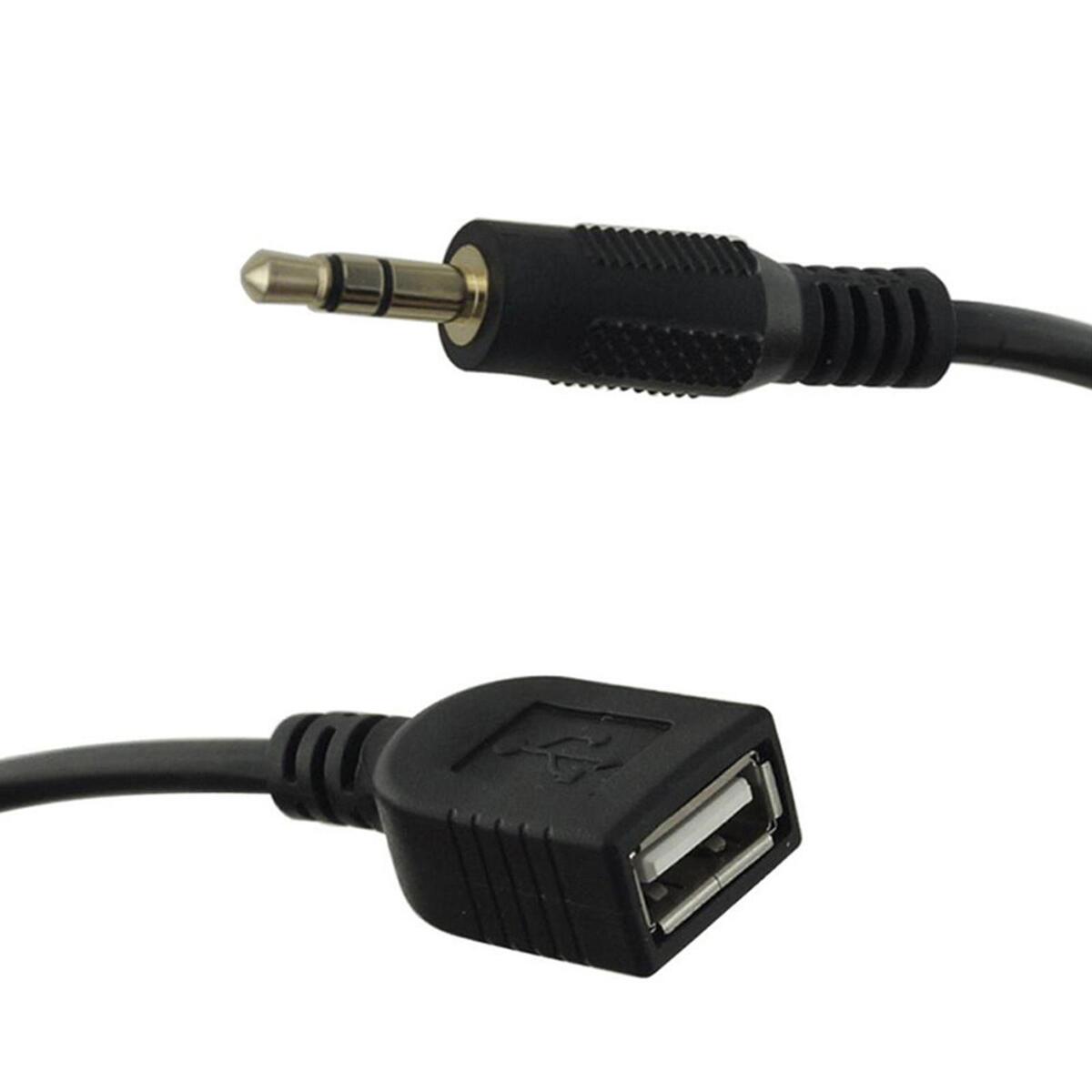 2 in 1 AUX USB Plug Car Audio Adapter Auto Video Cable for Hyundai/ Kia Car