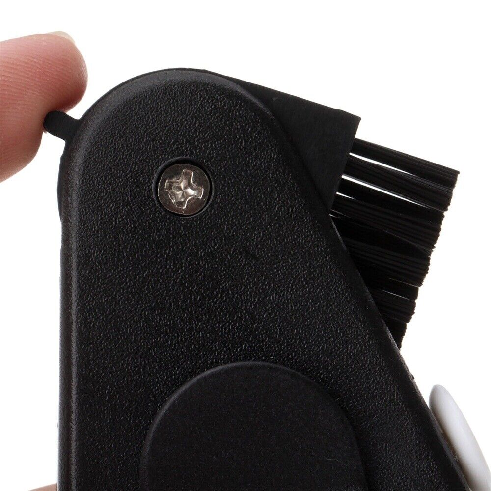 5in1 Golf Gadget Divot Tool Groove Cleaner Marker Brush Score Counter Belt Clip