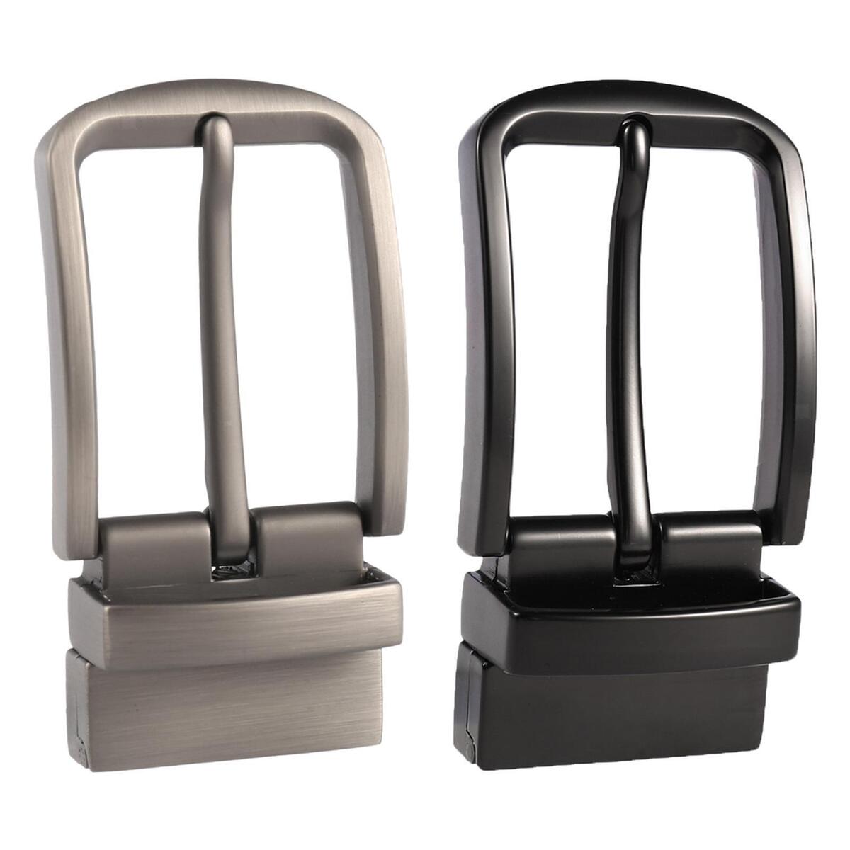 2x Mens Alloy Belt Buckle Luxury Rectangle Pin Belt Buckle Replacement